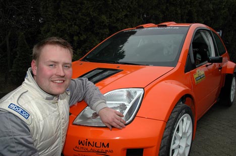 Martin Knudsen skal for første gang køre løb med sin nyindkøbte Ford Fiesta Super 1600. Det sker langfredag ved Designa Køkken Rally Gp.